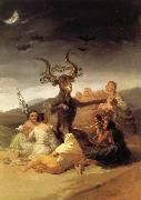 Francisco Goya Witches Sabbath oil painting on canvas